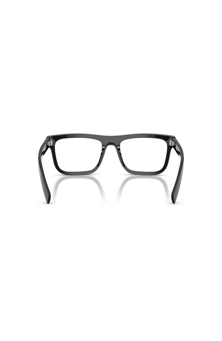 Prada 55mm Rectangle optical glasses, Alternate, color, Black