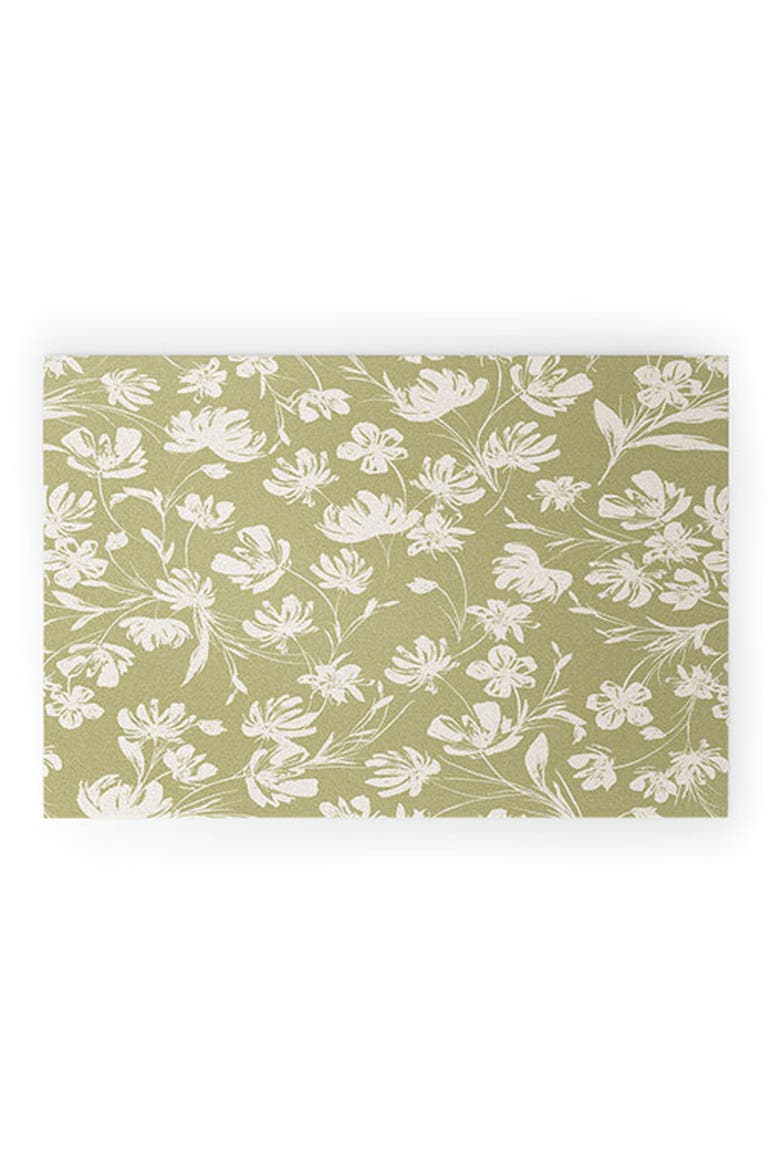 Gabriela Fuente Martinez Welcome Door Mat, Main, color, GREEN