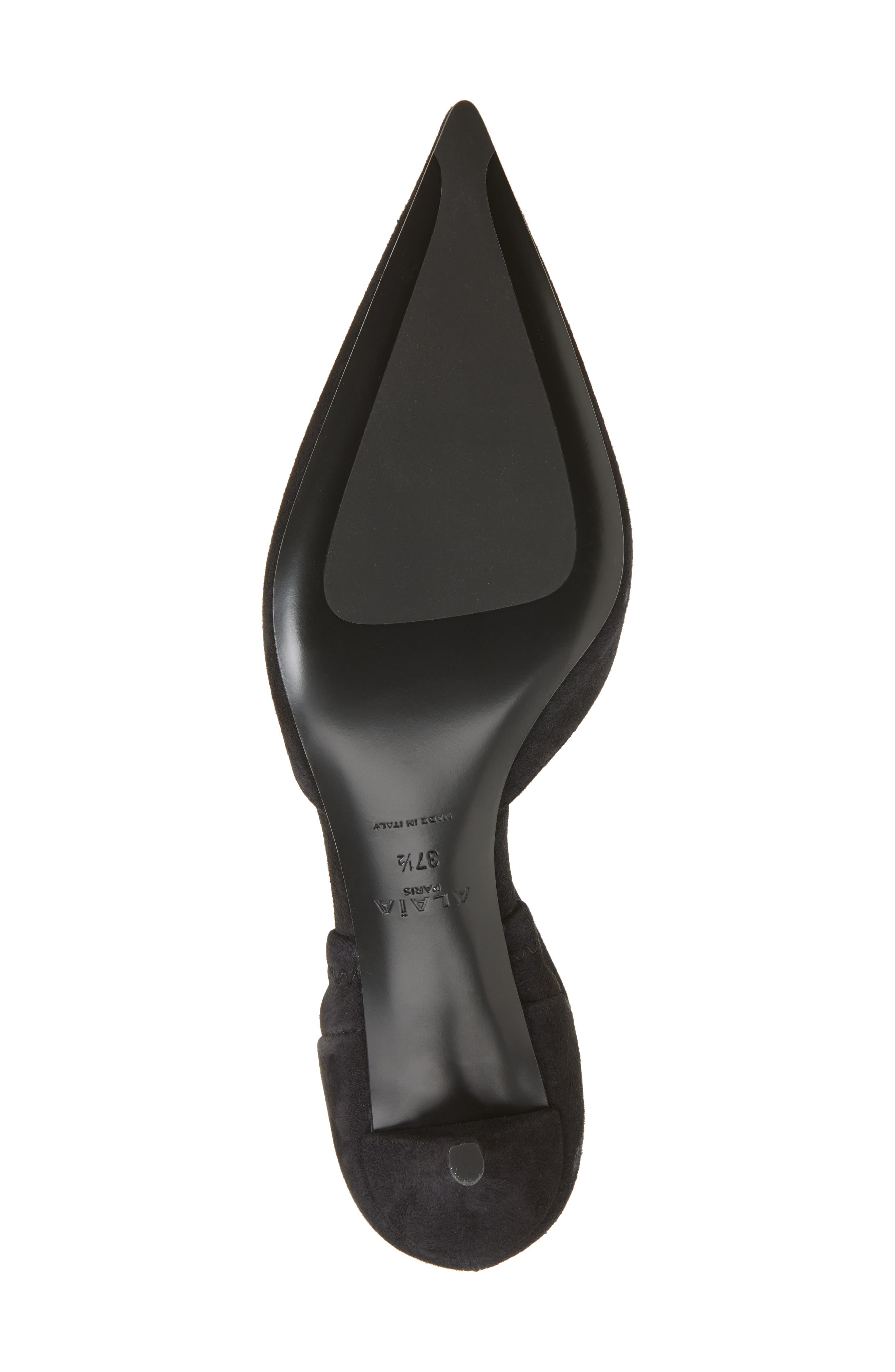 Alaïa Pointed Toe Bootie, Alternate, color, Noir