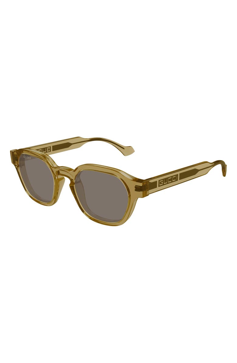 Gucci 50mm Panthos Sunglasses, Alternate, color, 