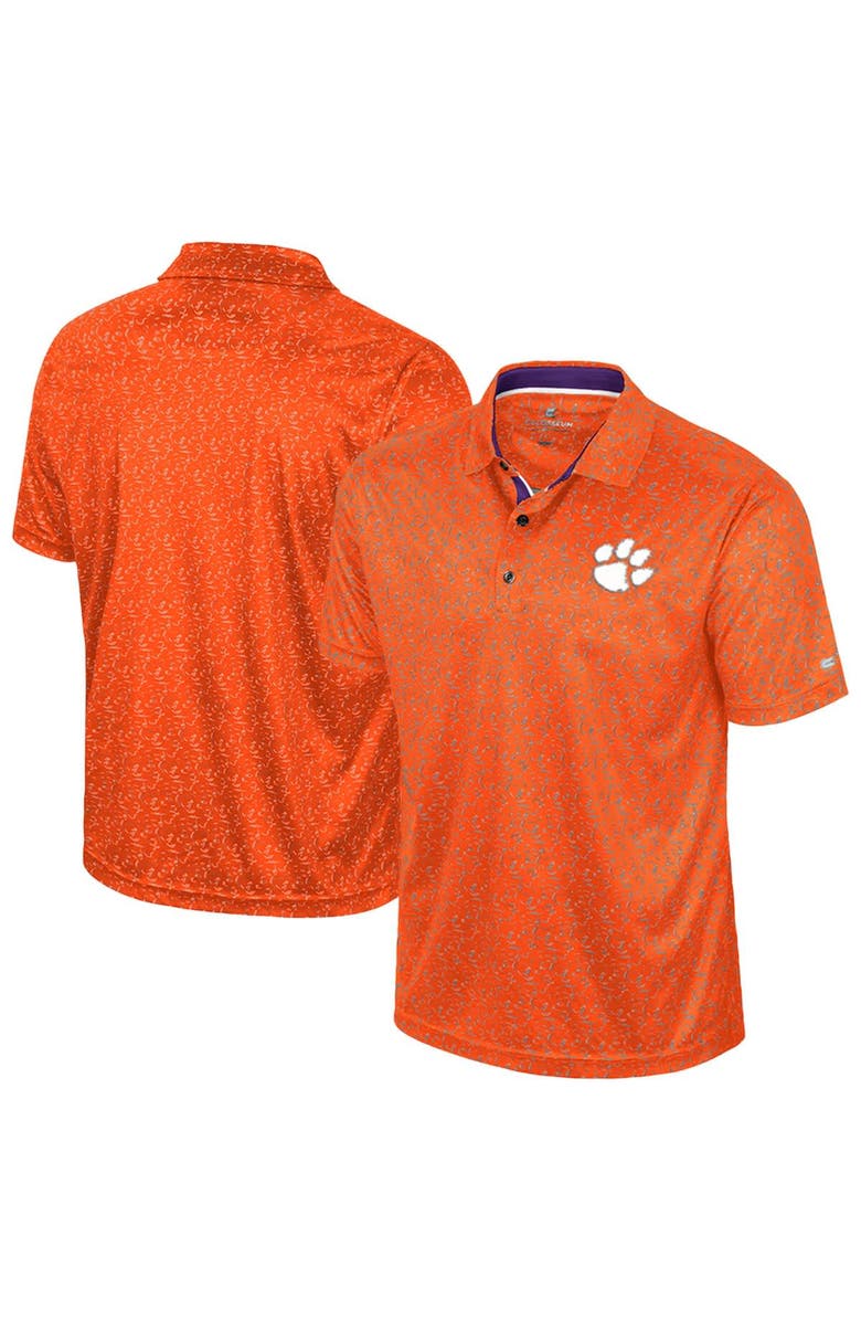 COLOSSEUM Men's Colosseum Orange Clemson Tigers Sublimated Golf Polo, Main, color, Orange