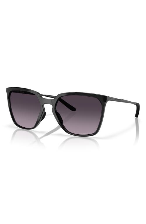 Shop Oakley Sielo 57mm Gradient Prizm™ Square Sunglasses In Black/grey Gradient