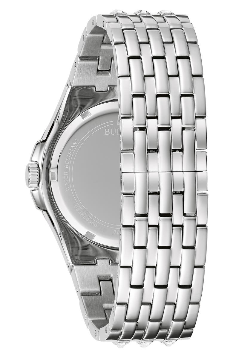 BULOVA Phantom Crystal Bracelet Watch, 42mm, Alternate, color, Silver