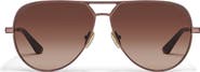 QUAY Open Tab 63mm Gradient Aviator Sunglasses