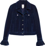 Cinq à Sept Deryn Crop Velvet Jacket