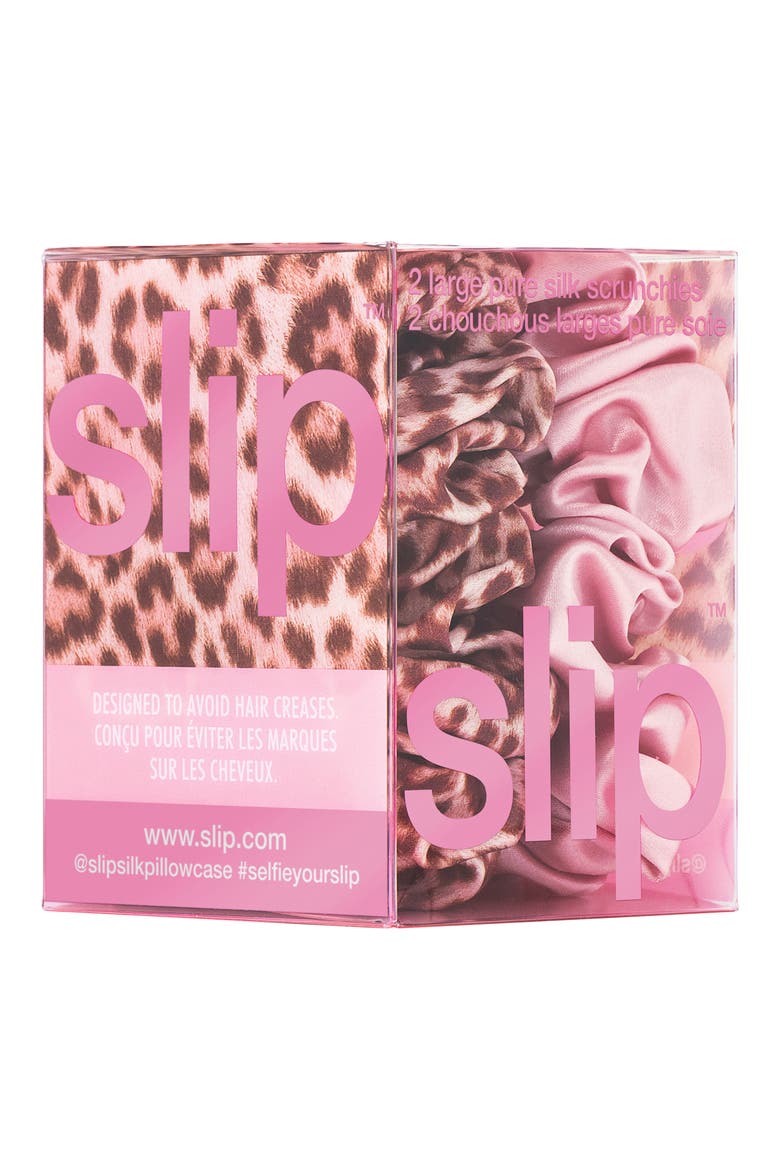 2-Pack Large Silk Scrunchies, Alternate, color, BRIDGET