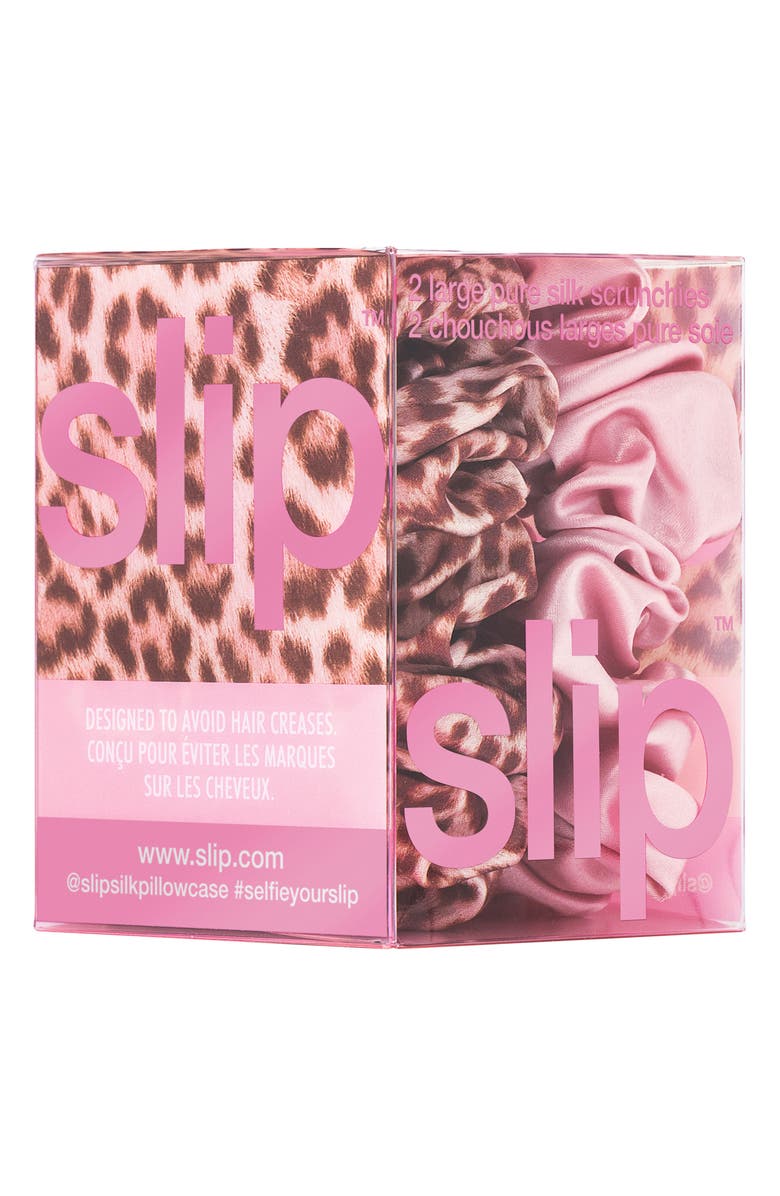 slip 2-Pack Large Silk Scrunchies, Alternate, color, 