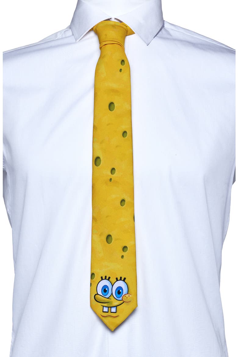 SpongeBob SquarePants Tie, Alternate, color, YELLOW