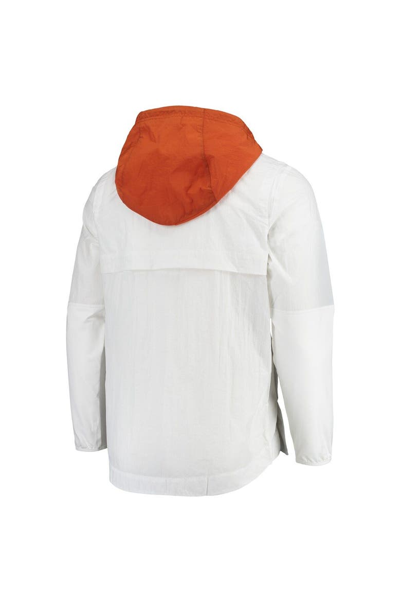 Men's Nike White/Texas Orange Texas Longhorns Player Quarter-Zip Jacket, Alternate, color, White