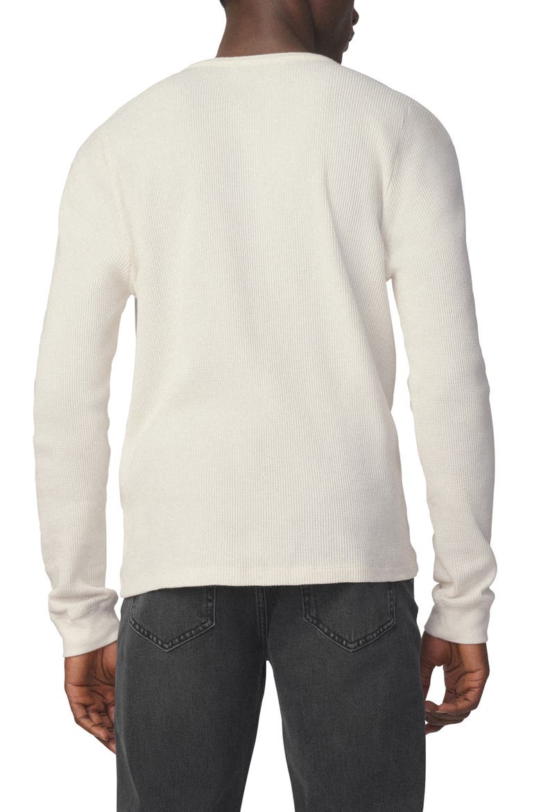 Long Sleeve Waffle Henley T-Shirt, Alternate, color, ECRU