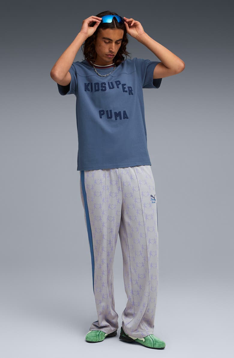PUMA x KidSuper Logo Appliqué Cotton T-Shirt, Alternate, color, Dark Indigo