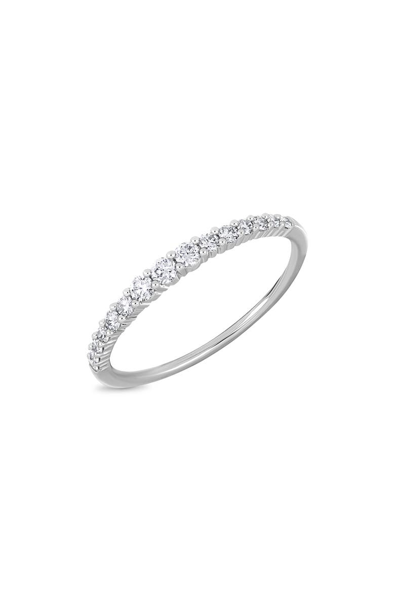 Bony Levy Liora Diamond Stacking Ring, Main, color, 18K White Gold