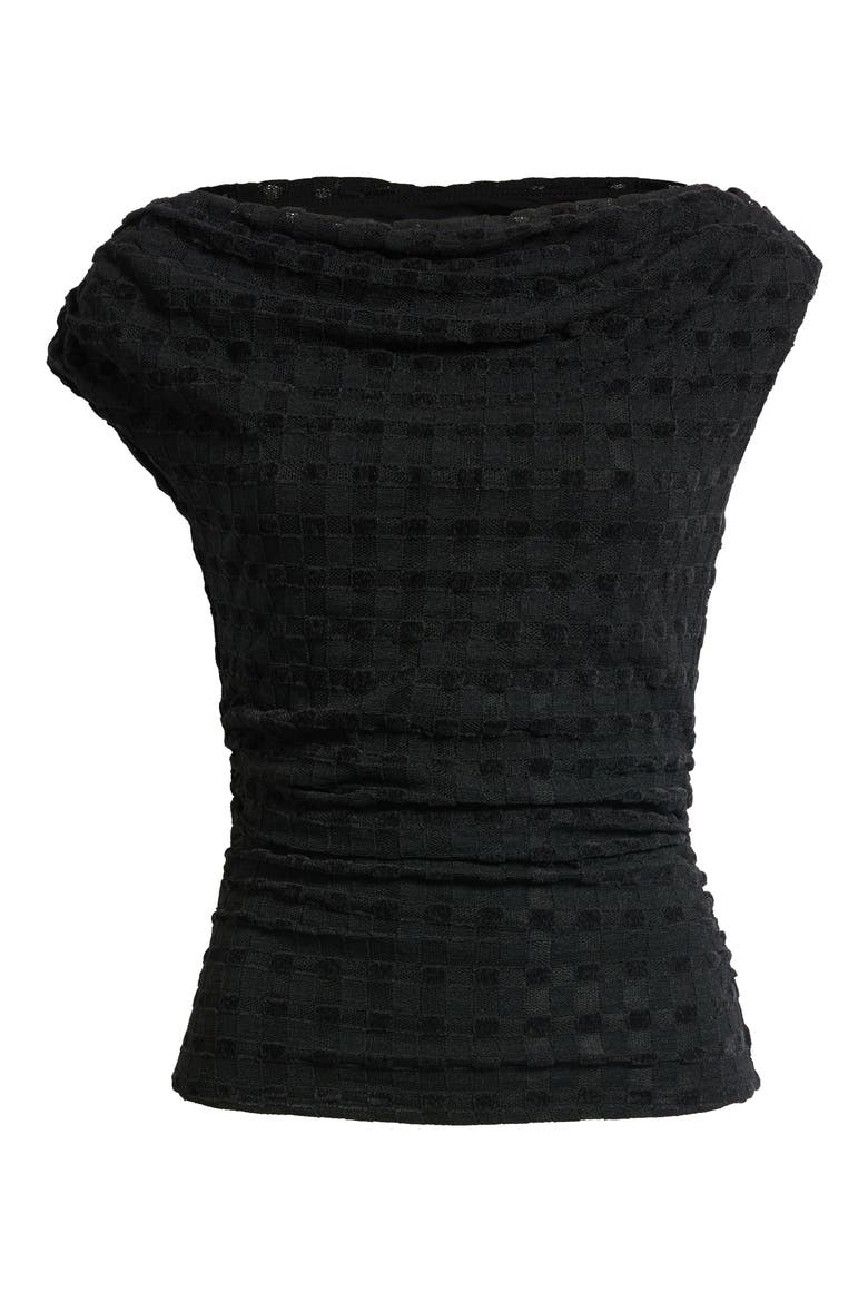 Dominic Cowl Neck Top, Alternate, color, BLACK CHECKERBOARD