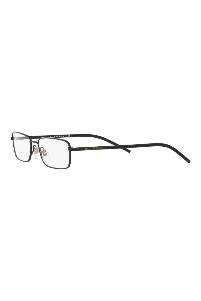 52mm Rectangular Optical Glasses, Alternate, color, MATTE BLACK