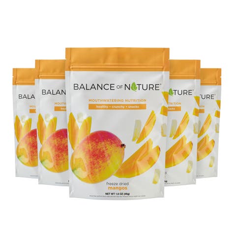 Freeze Dried Mango Slices Real Fruit Snack Five Pack