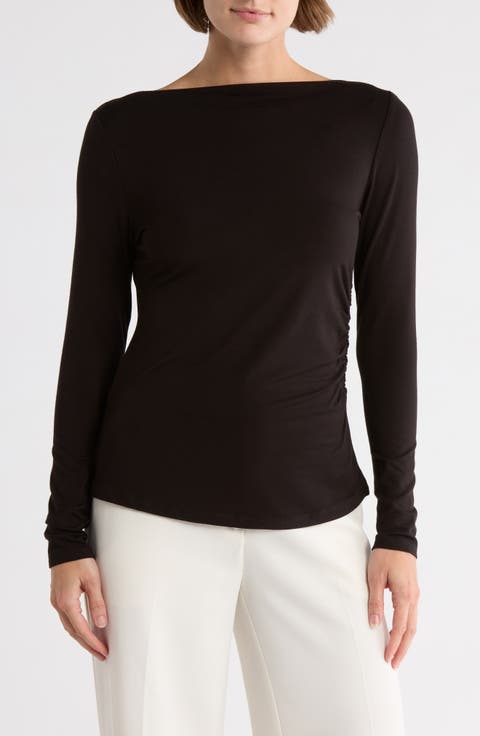 Bateau Neck Top