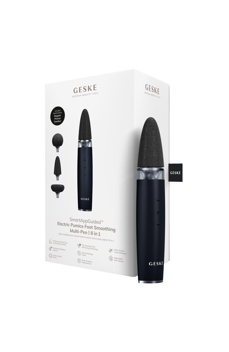 GESKE SmartAppGuided Electric Pumice Foot Smoothing Multi-Pen | 8 in 1, Main, color, Black