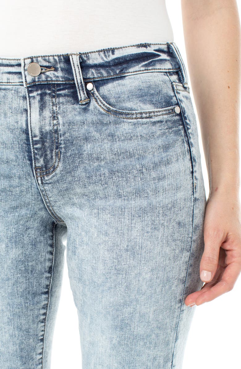 Liverpool High Waist Raw Hem Crop Jeans, Alternate, color, 