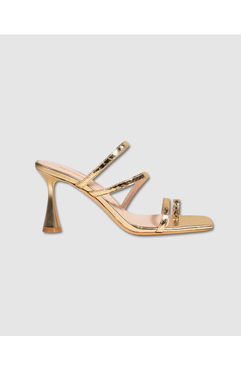 MI/MAI Sorento Metallic Snake Strappy Sandal, Main, color, Gold