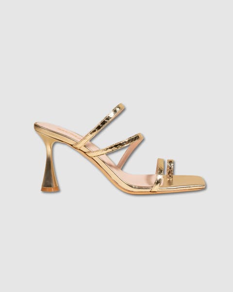 Sorento Metallic Snake Strappy Sandal
