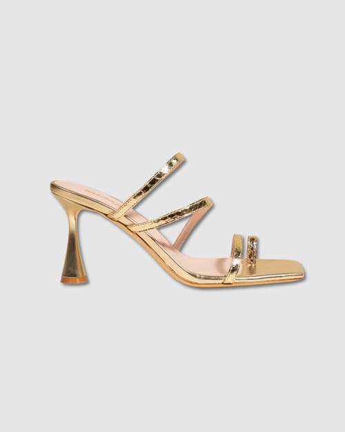 Mi/mai Sorento Metallic Snake Strappy Sandal In Multi