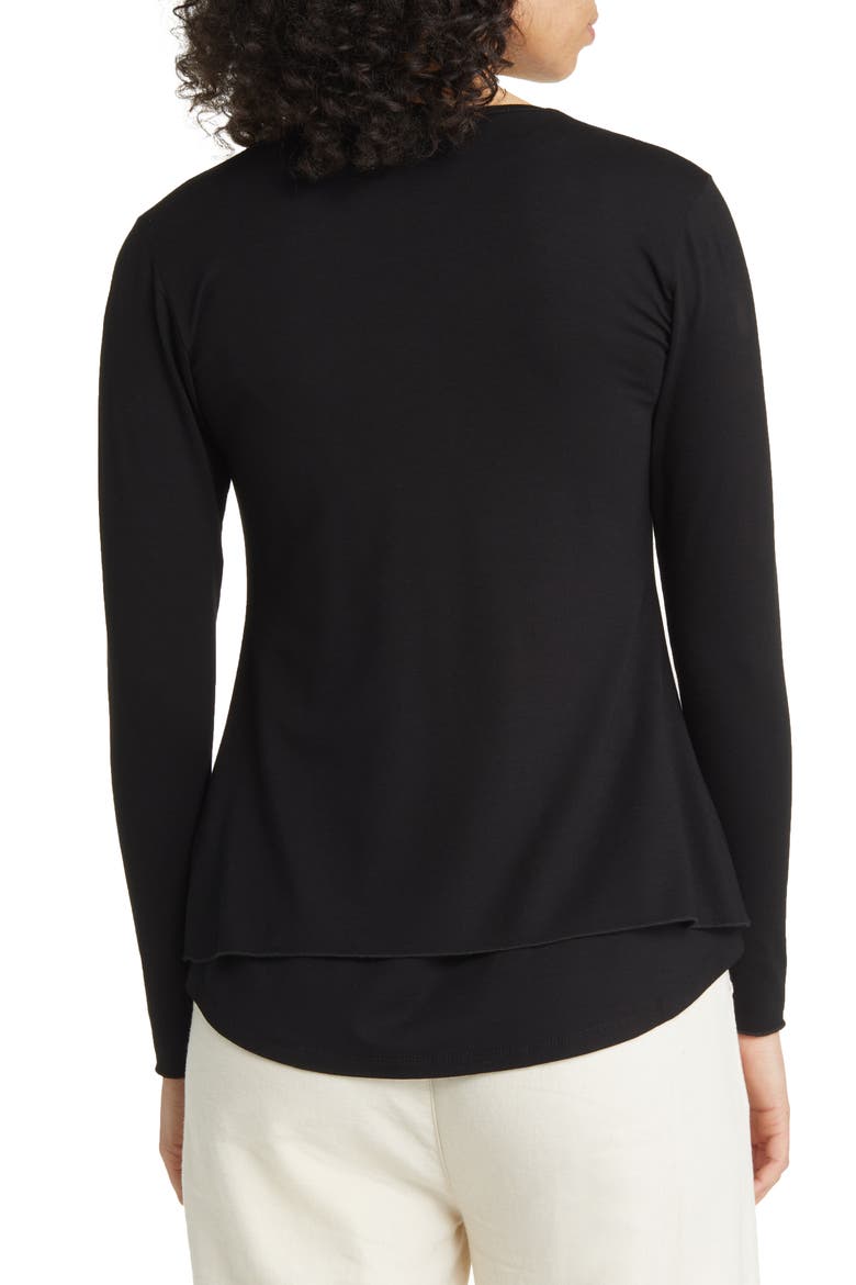 Itally Open Front Jacket, Alternate, color, BLACK