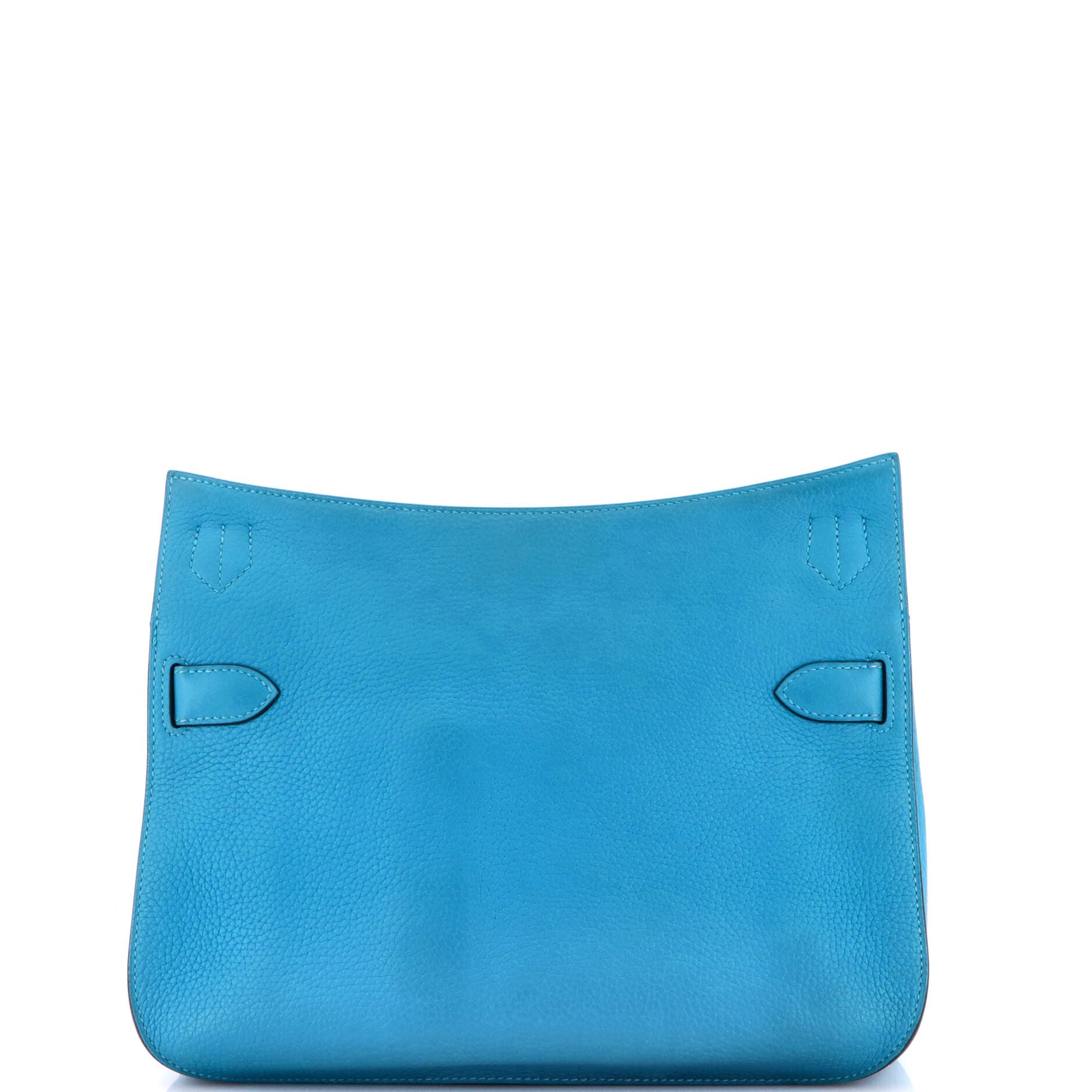Pre-Owned Hermes Jypsiere Bag Clemence 31, Alternate, color, Turquoise