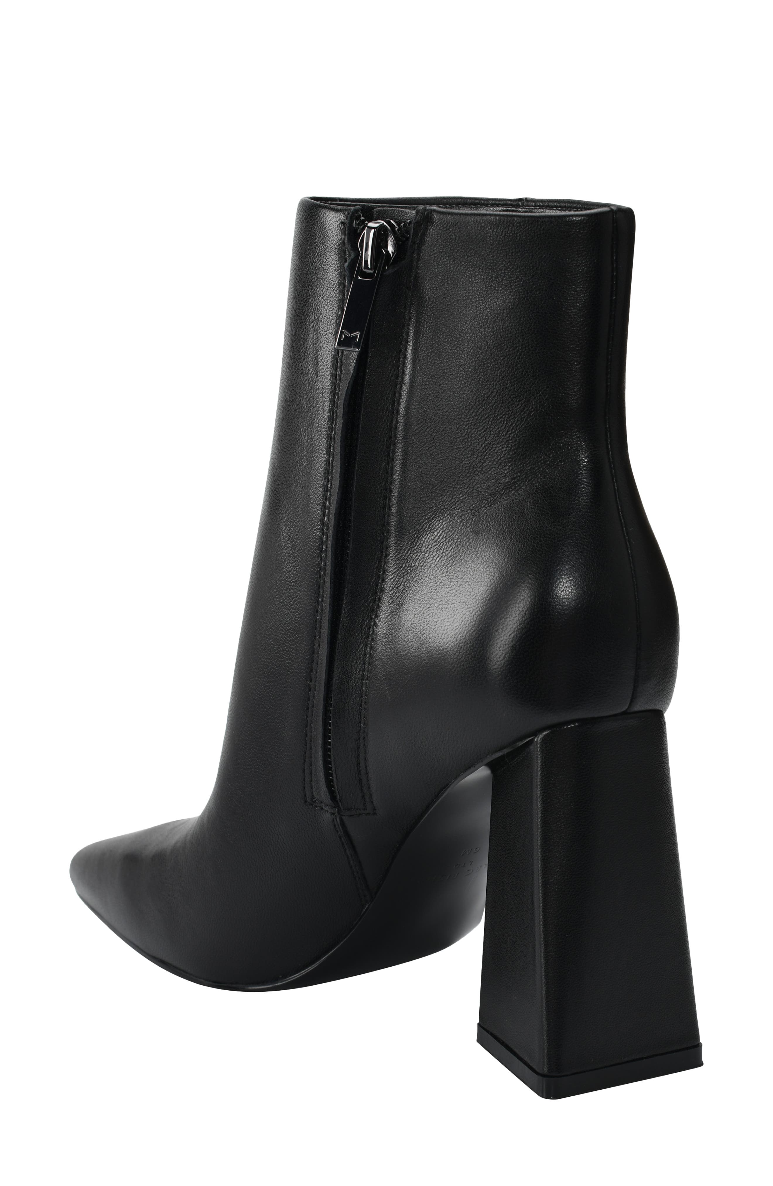 Kulika Leather Pointed Toe Bootie, Alternate, color, BLACK LEATHER