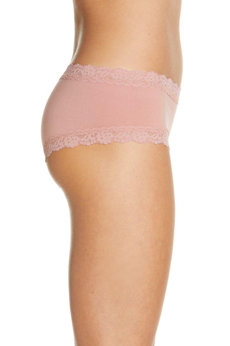 Supima® Cotton Boyshorts, Alternate, color, ROOIBOS BEIGE