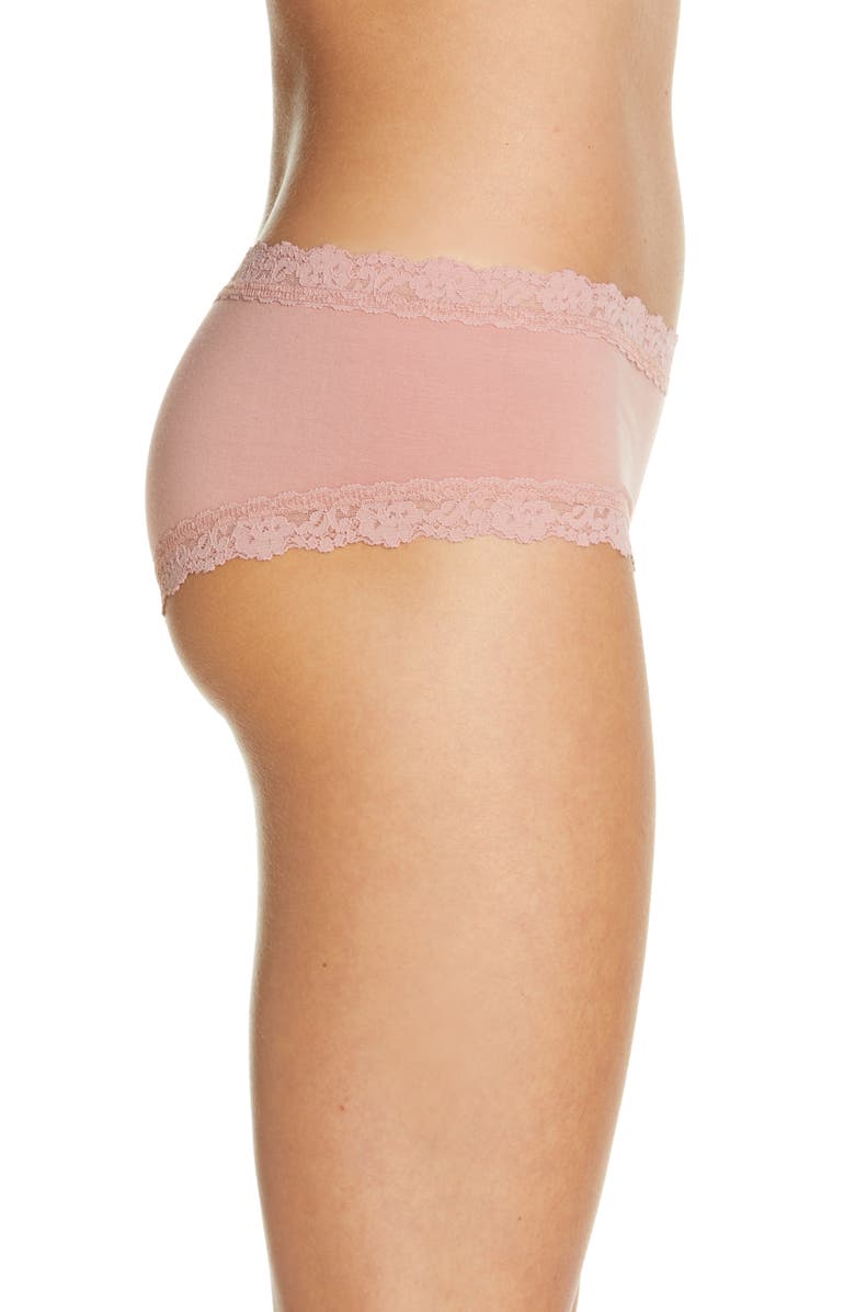 Hanky Panky Supima<sup>®</sup> Cotton Boyshorts, Alternate, color, Rooibos Beige