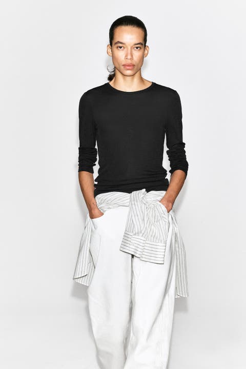 Cotton Long-Sleeved Top