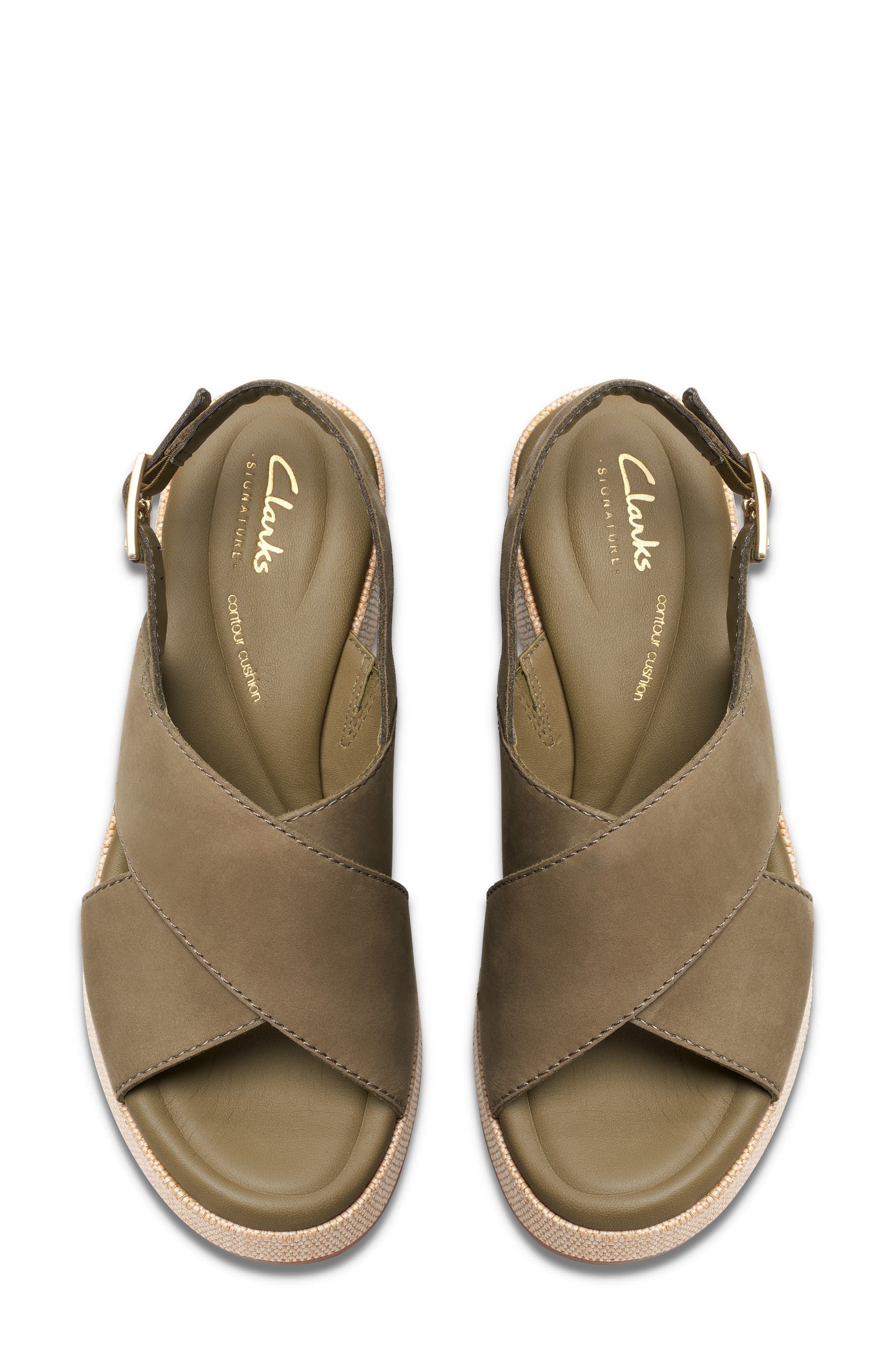 Clarks<sup>®</sup> Manon Wish Wedge Slingback Sandal, Alternate, color, 