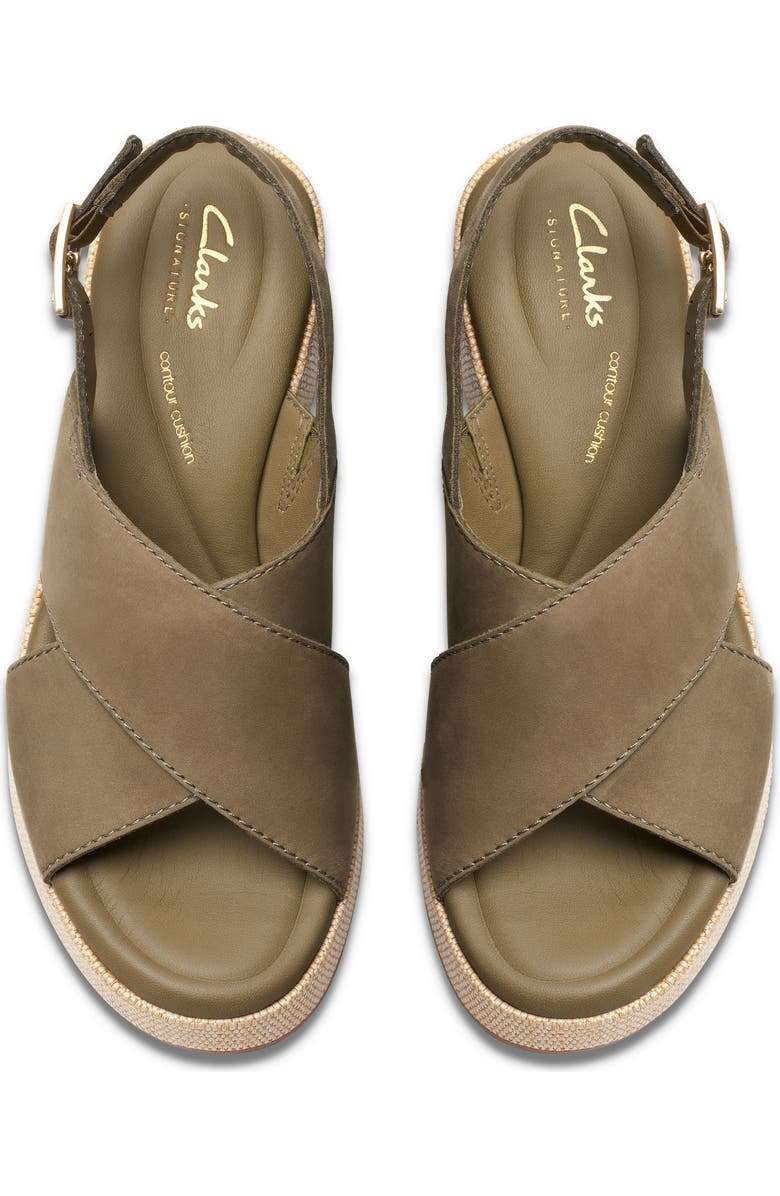 Clarks<sup>®</sup> Manon Wish Wedge Slingback Sandal, Alternate, color,