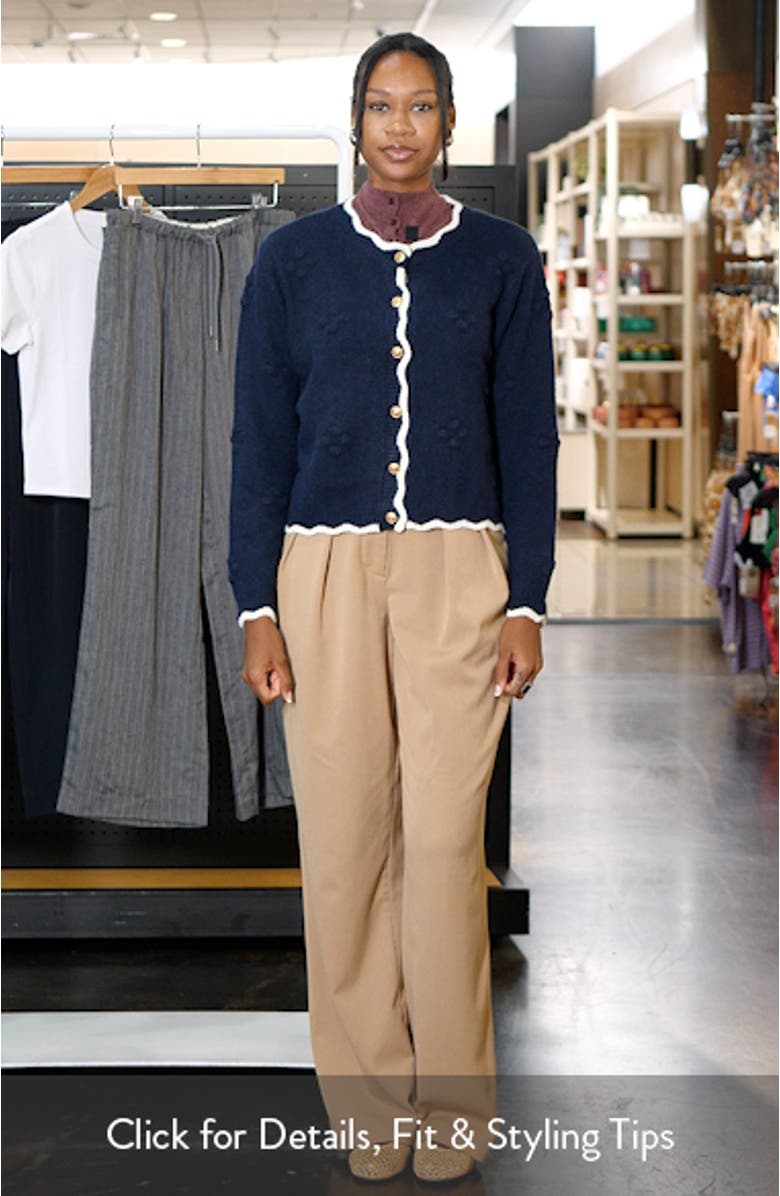 Scallop Edge Cardigan, sales video thumbnail