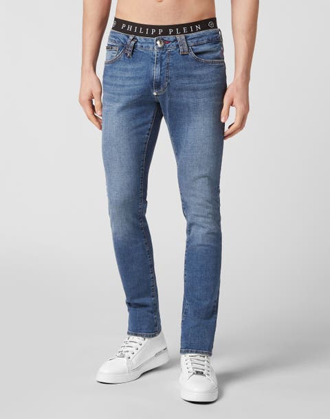 Denim Trousers Slim Fit Basic Men