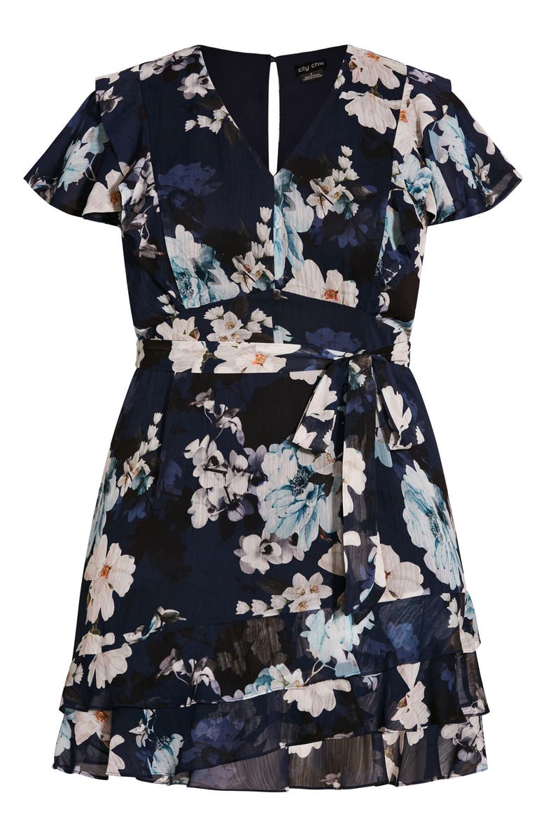 City Chic Shy Floral Dress, Alternate, color, 