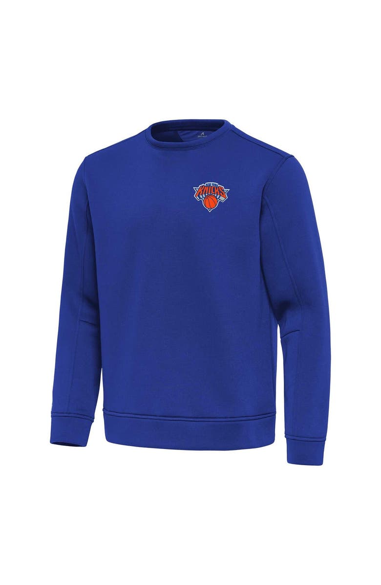 ANTIGUA Men's Antigua Blue New York Knicks Relevant Pullover Sweatshirt, Main, color, Blue