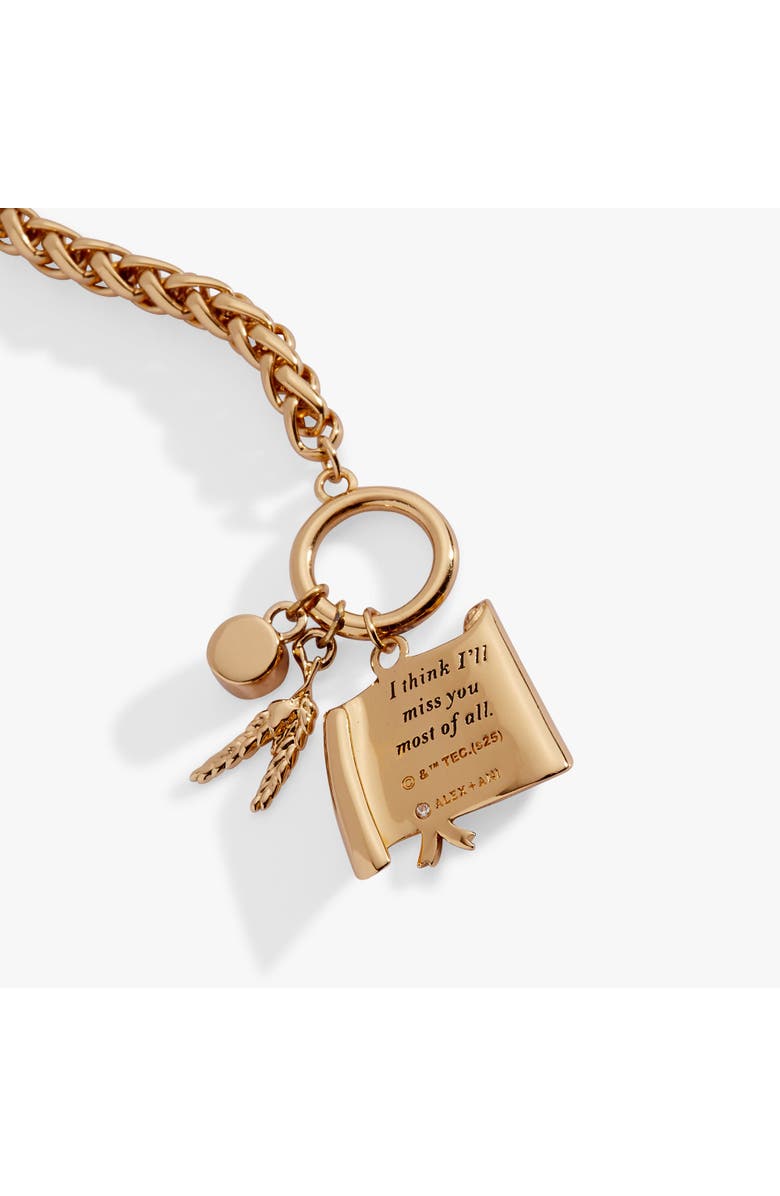 Alex and Ani The Wizard of Oz Scarecrow Toggle Bracelet, Alternate, color, Gold