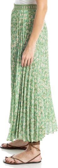 Pleated Maxi Skirt