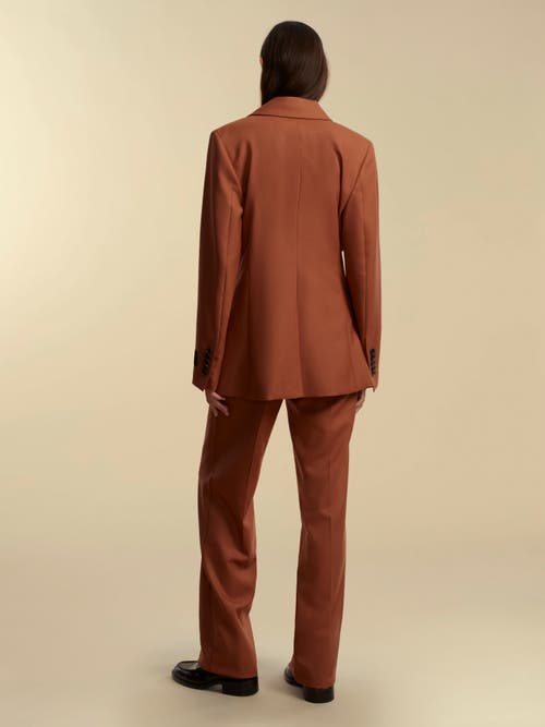 Slim Boyfriend Blazer Slim Boyfriend Blazer In Cognac