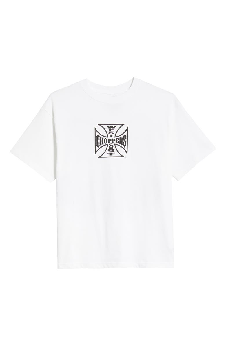 ID Supply Co West Coast Choppers Twin Cobras Cotton Graphic T-Shirt, Alternate, color, White