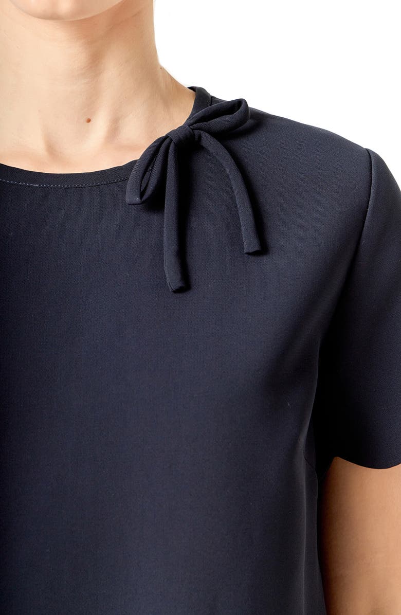 English Factory Scallop Minidress, Alternate, color, Navy