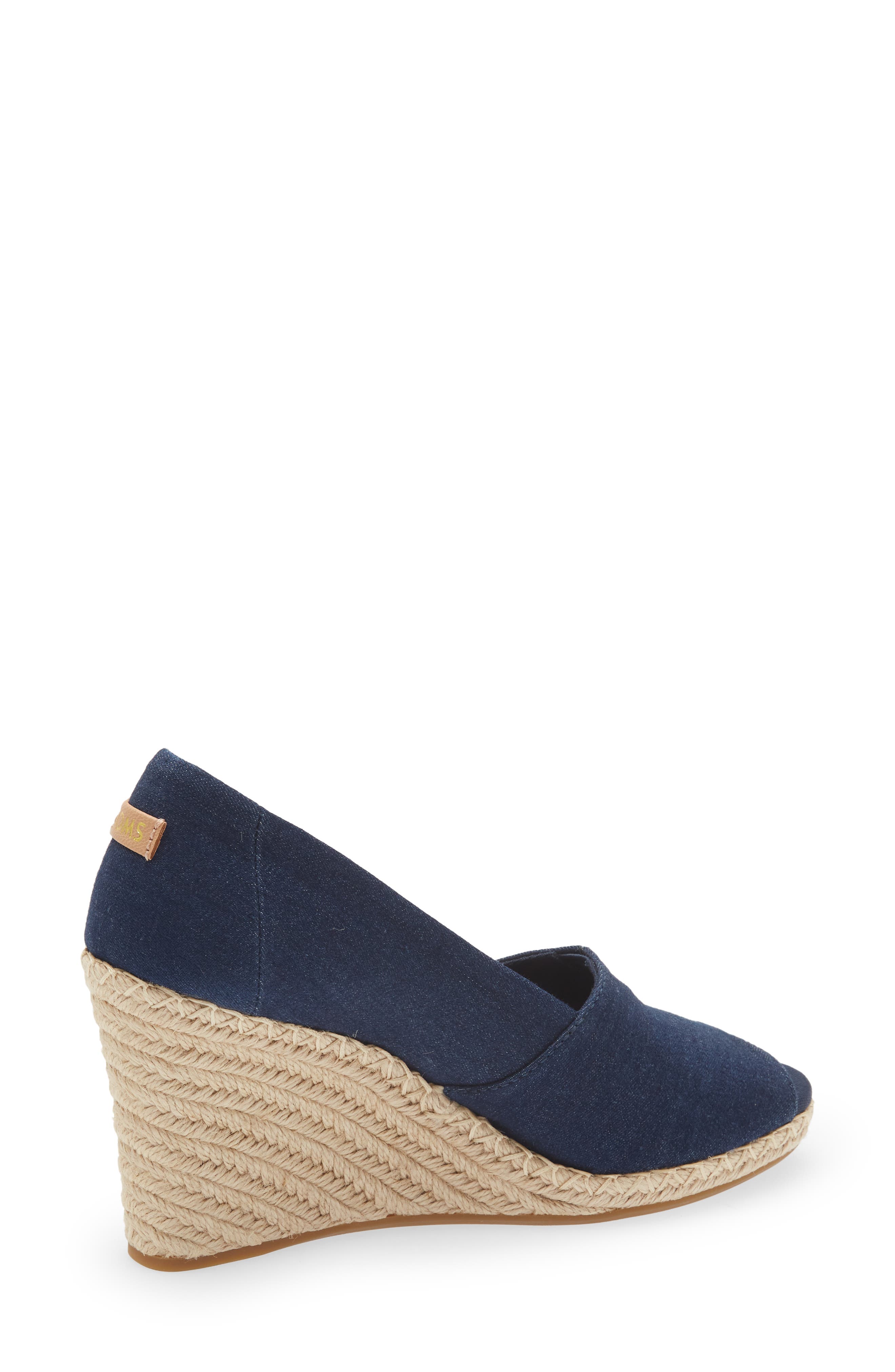 Michelle Espadrille Wedge Sandal, Alternate, color, NAVY
