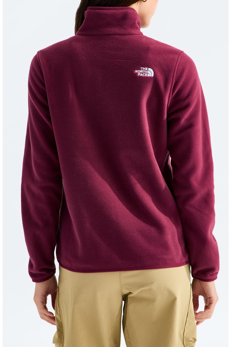 Glacier Fleece Quarter Zip Pullover, Alternate, color, BURGUNDY CRUSH