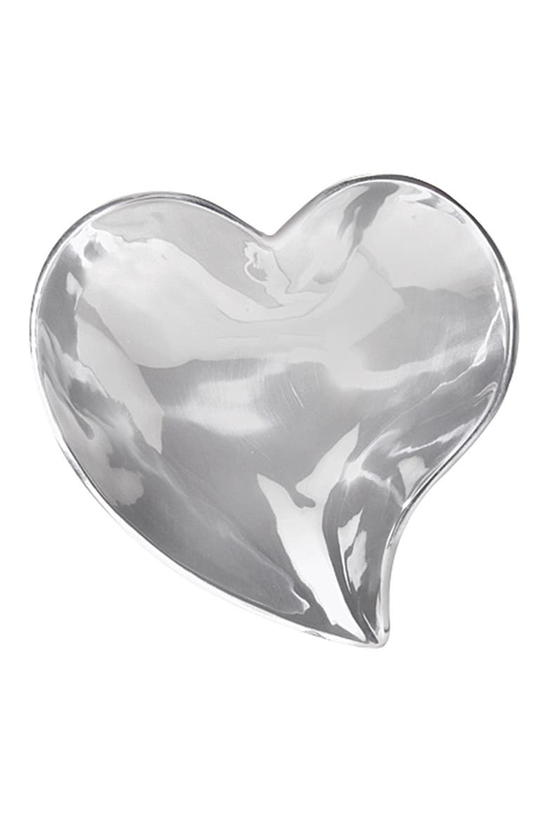 Small Heart Bowl, Main, color, SILVER