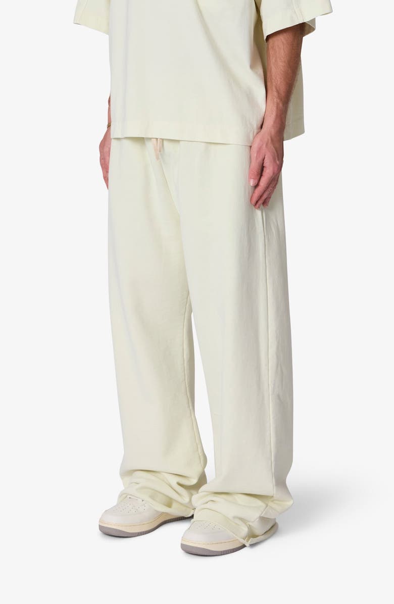 mnml Ultra Baggy Cotton Fleece Sweatpants, Alternate, color, Off White