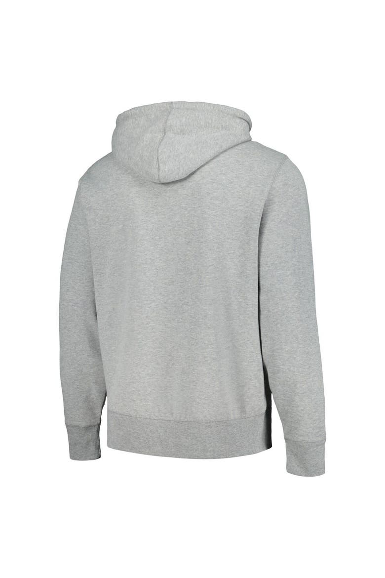 Men's '47 Heather Gray Philadelphia Eagles Box Out Headline Pullover Hoodie, Alternate, color, Heather Gray
