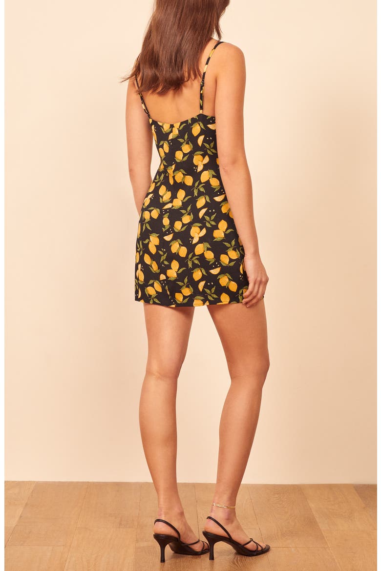 Marlowe Sleeveless Minidress, Alternate, color, LEMON DROP