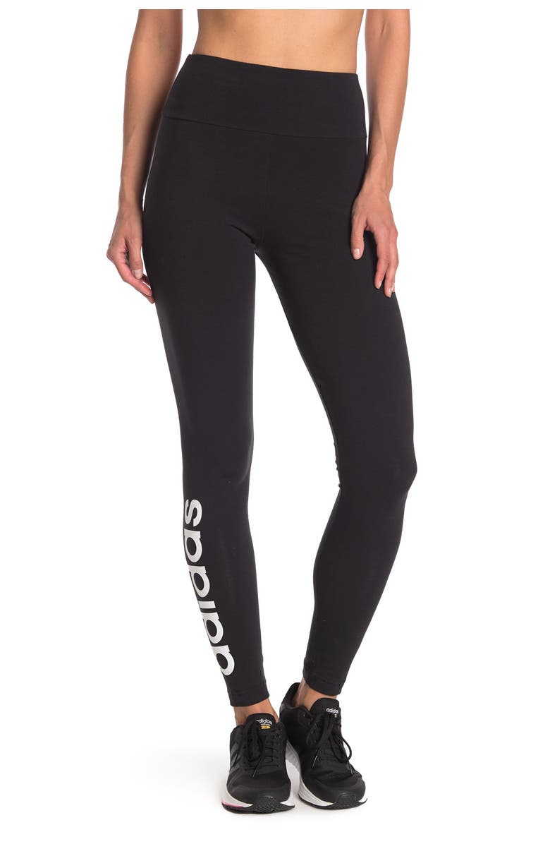 adidas Linear Logo Leggings, Main, color, 