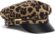 Vince Camuto Leopard Print Skipper Cap